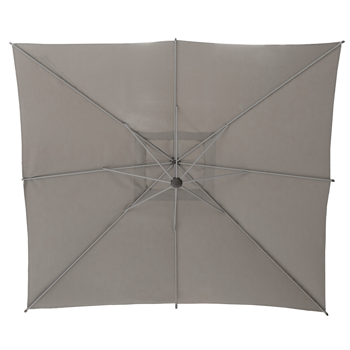 Parasol exc&eacute;ntrico MANOA gris 2.5x2.5m