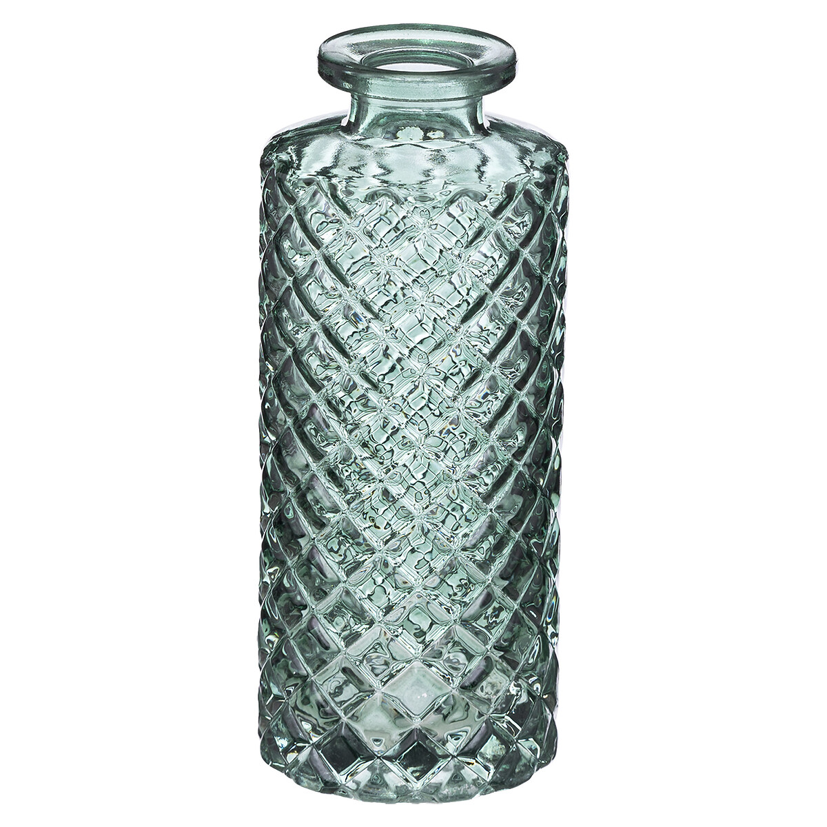 Set 3 Jarrones De Vidrio Verde