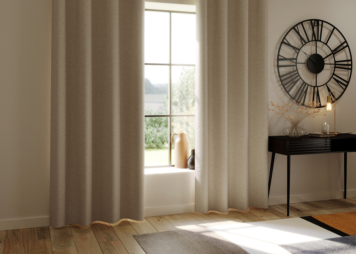 Cortina Opaca Color Beige 140x260Cm