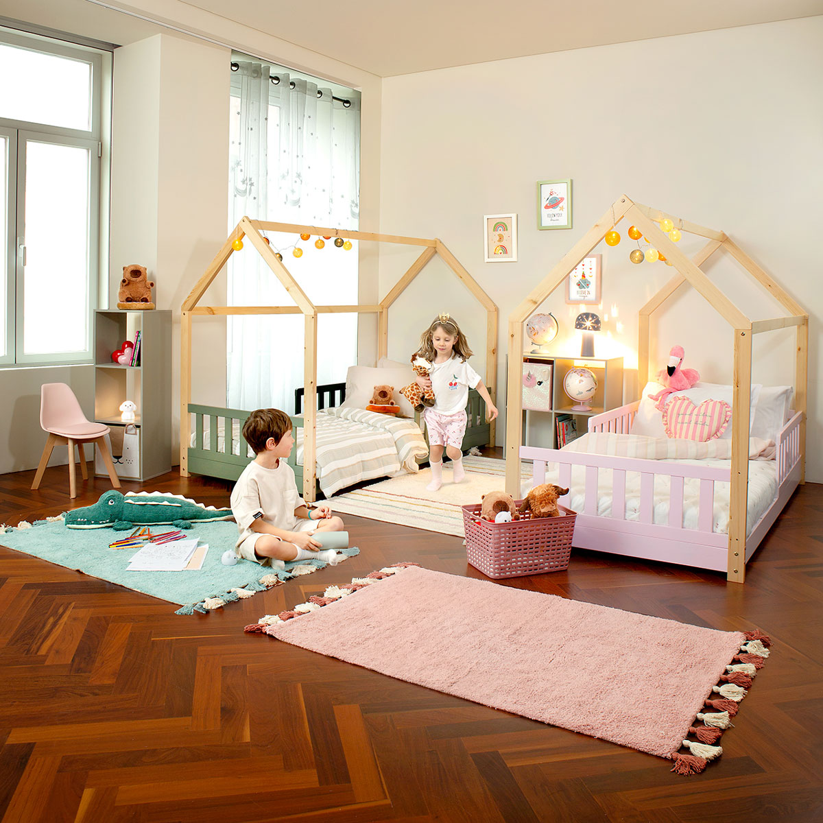 Cama SNUG rosa 90x190cm