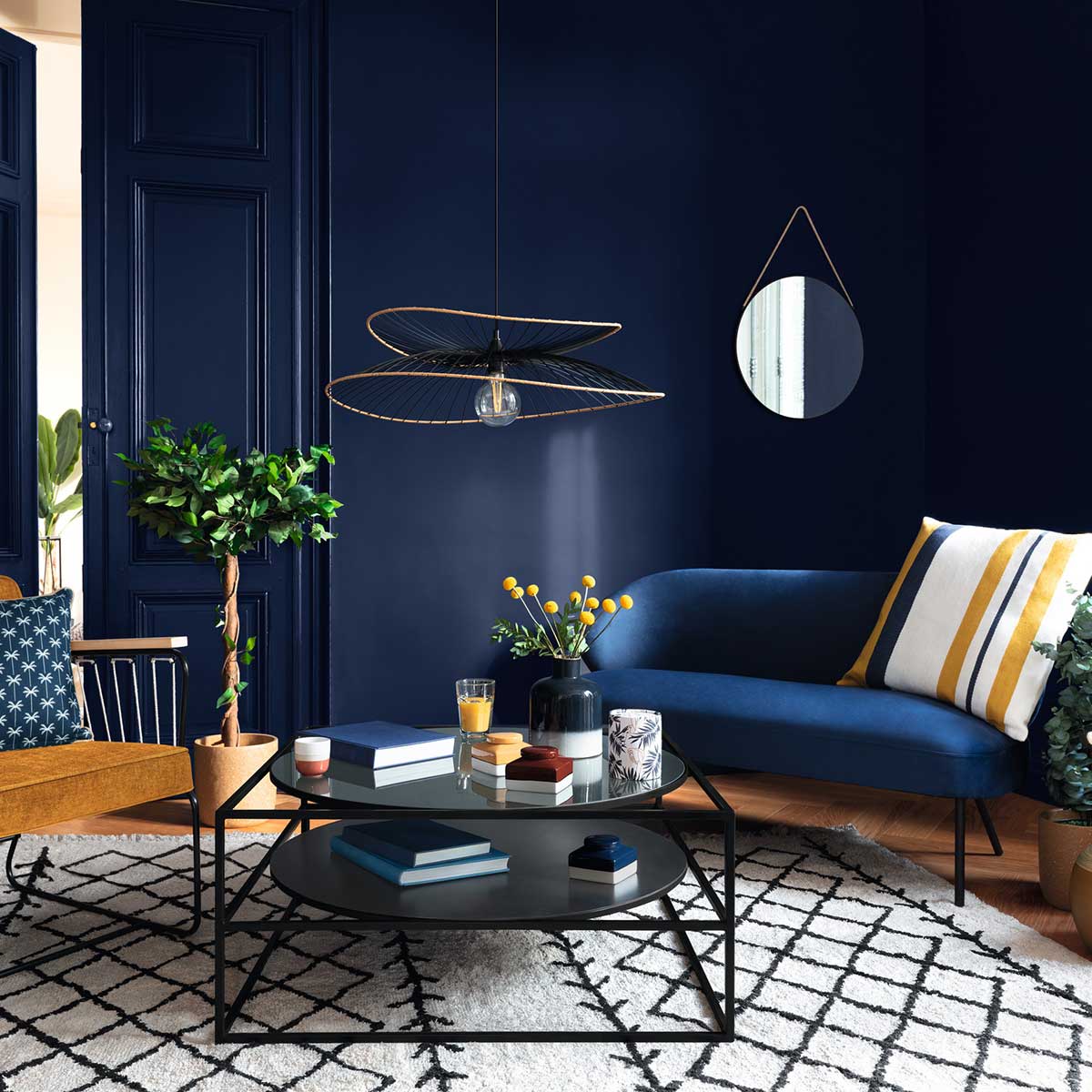 Candeeiro De Teto Alara Preto Em Metal