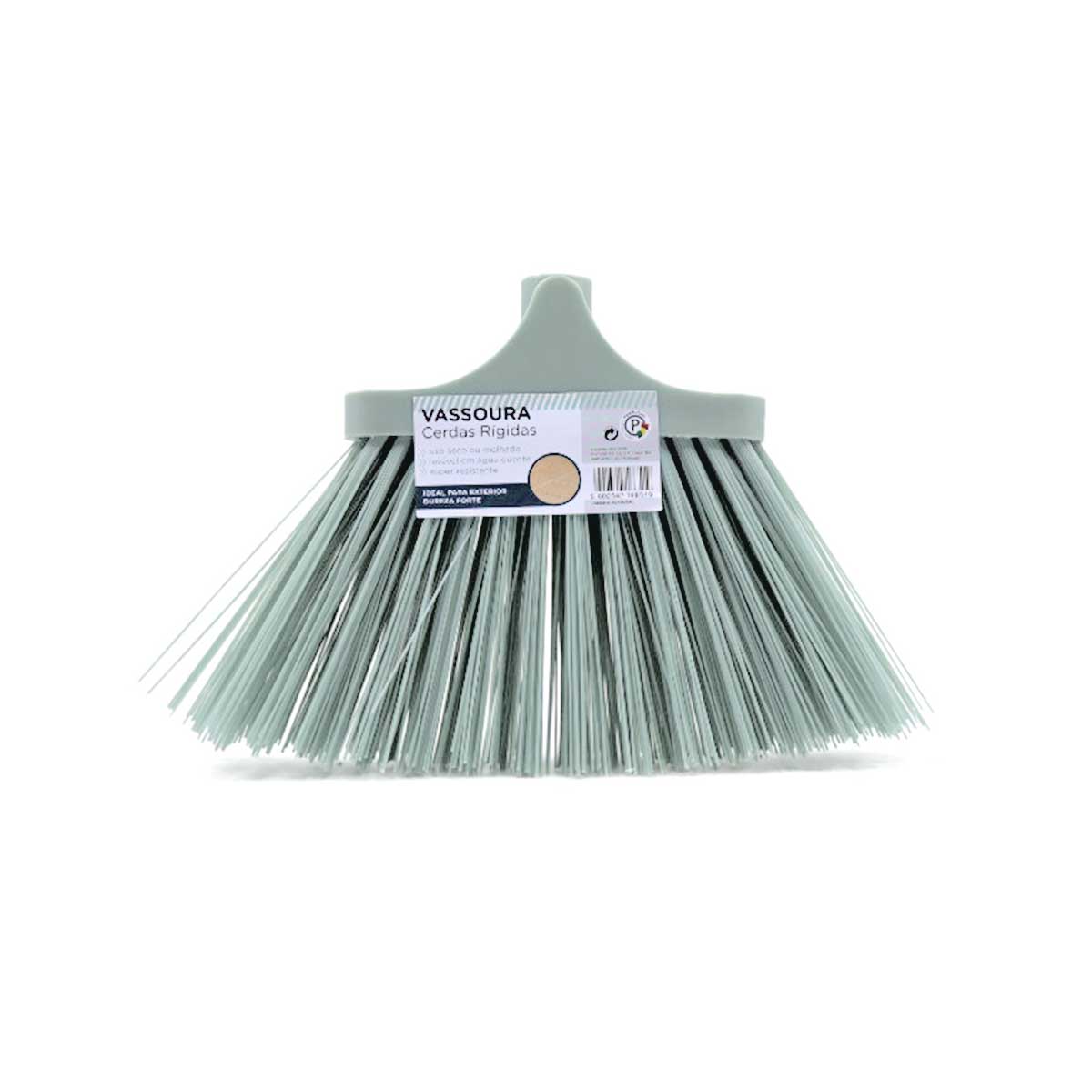 Escoba Dura De Pvc Azul Piedra