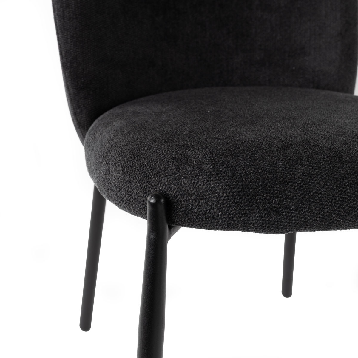Silla MONTEVIL de tela negra