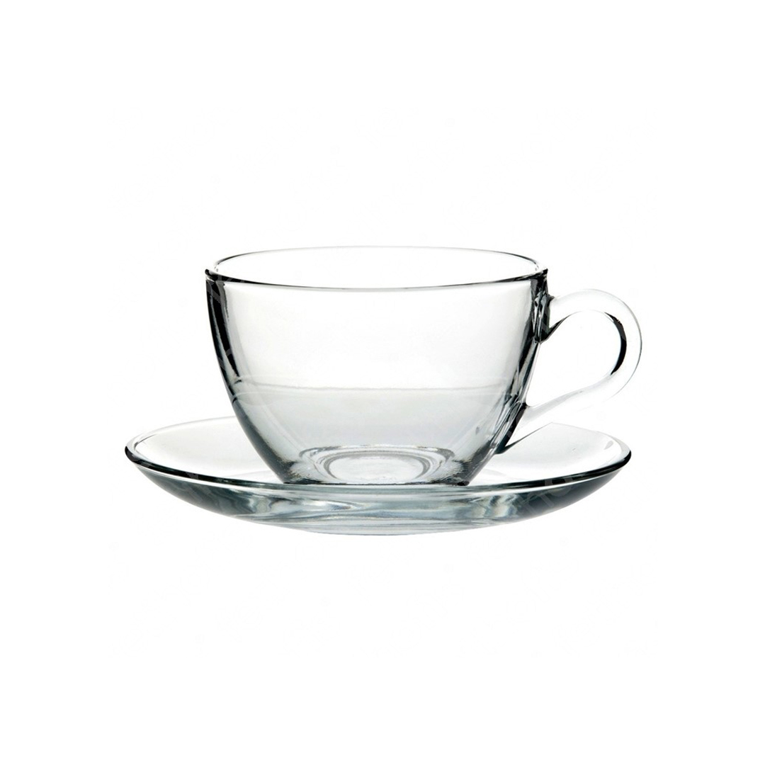 Taza De Té C/Plato De Vidrio 238Cc