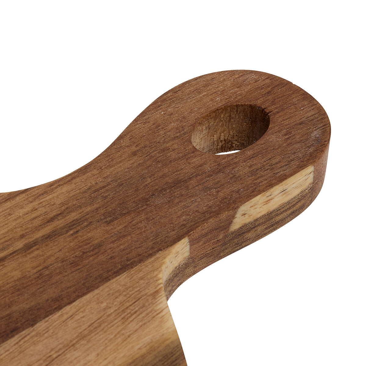 Tabla de cortar beige de madera de acacia