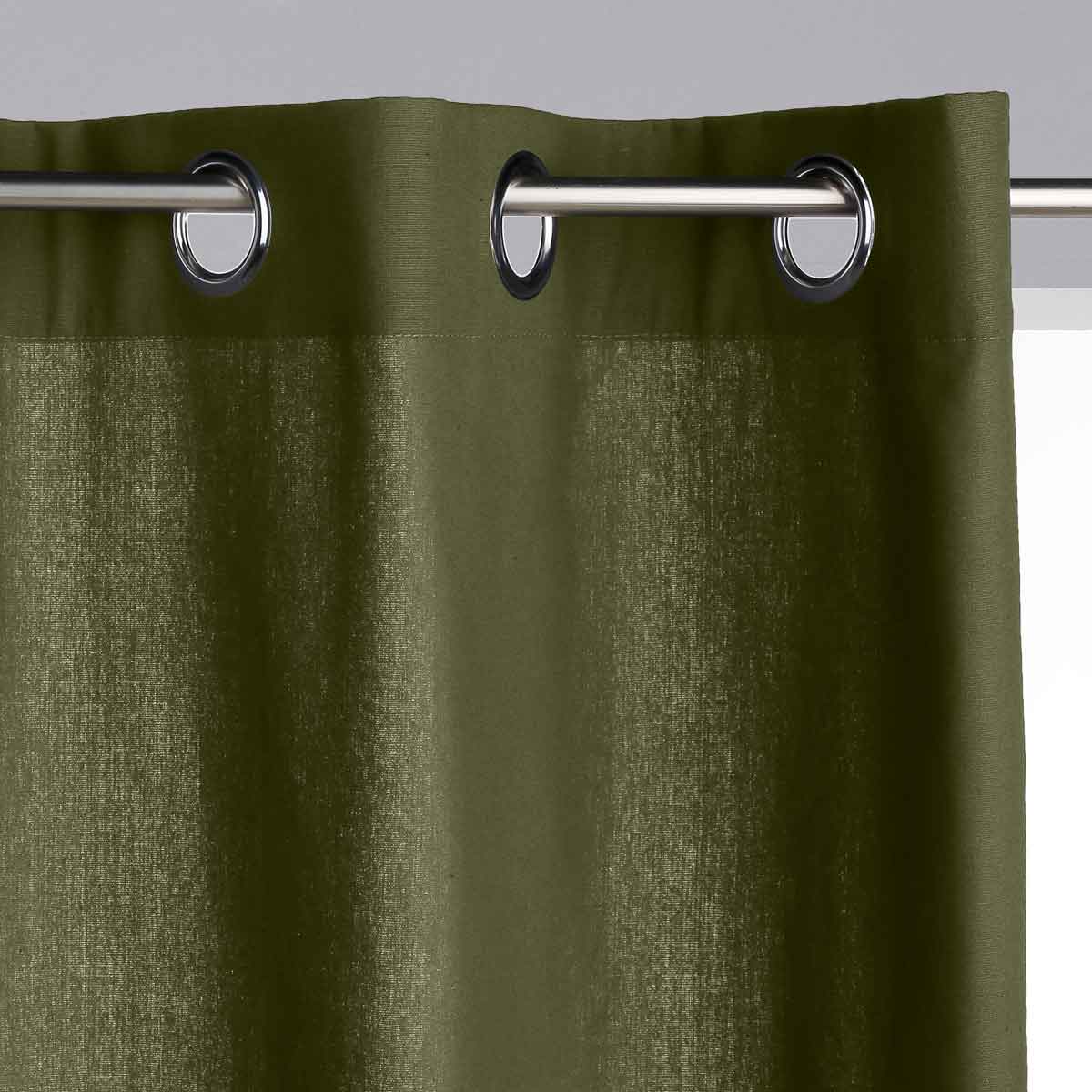 Cortina PANAMA verde caqui 140x260cm