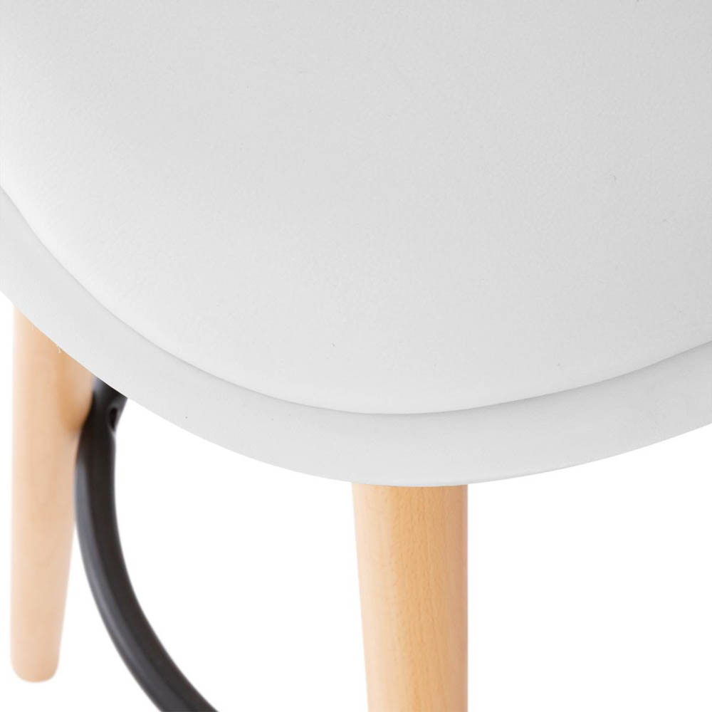 Taburete de bar MAXON blanco