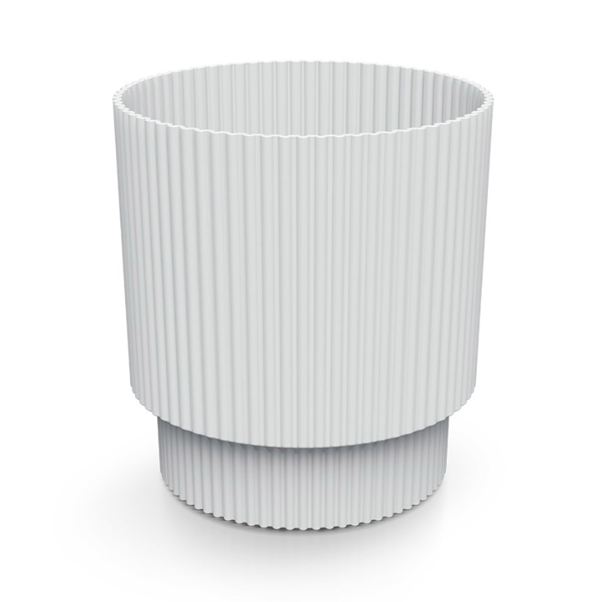 Jarr&oacute;n MILLY round blanco 21x19.5x19.5cm