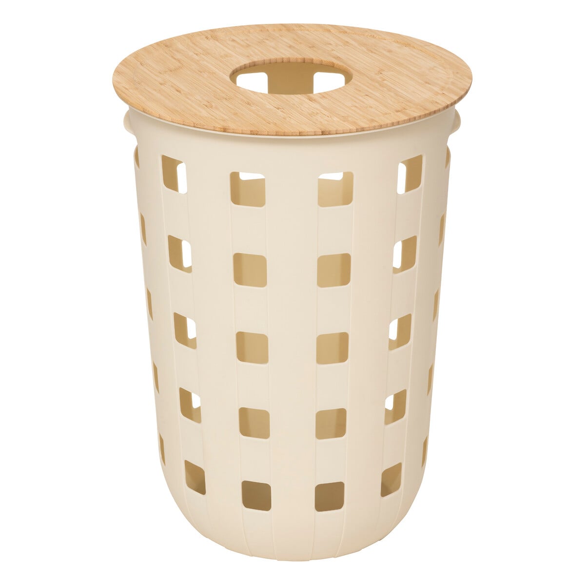 Cesto para ropa sucia HARMONY beige 60L