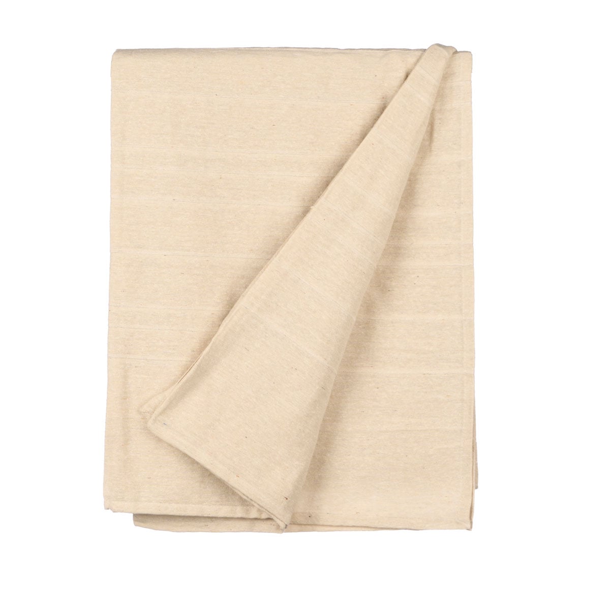 Manta de rayas beige 180x240cm