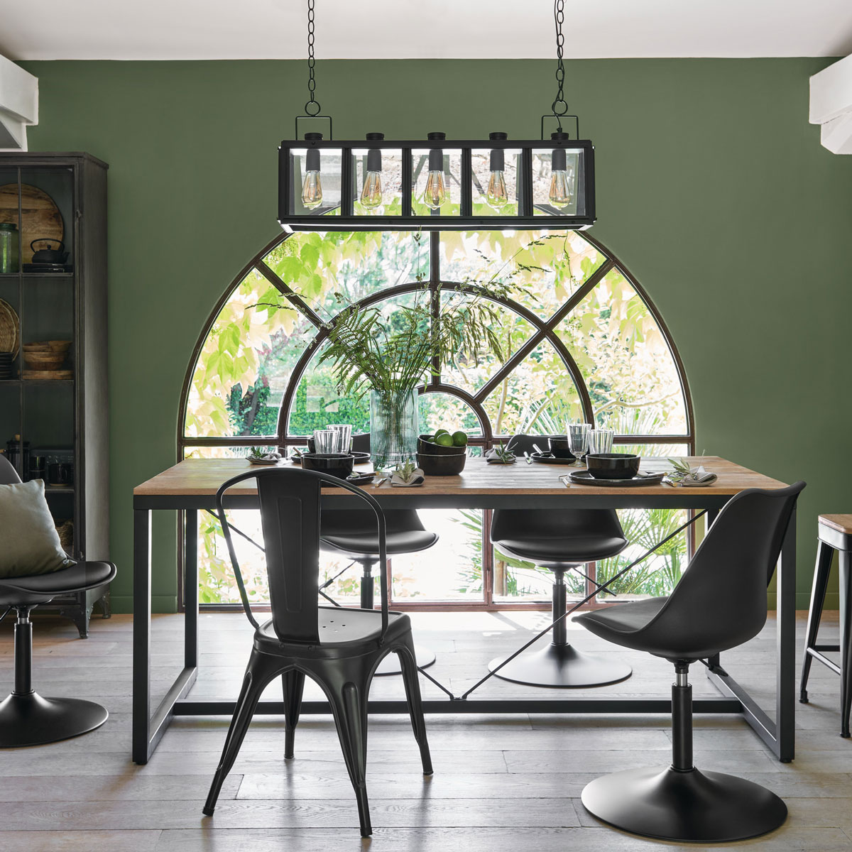 Mesa De Comedor Edena Metal 180x90x75Cm