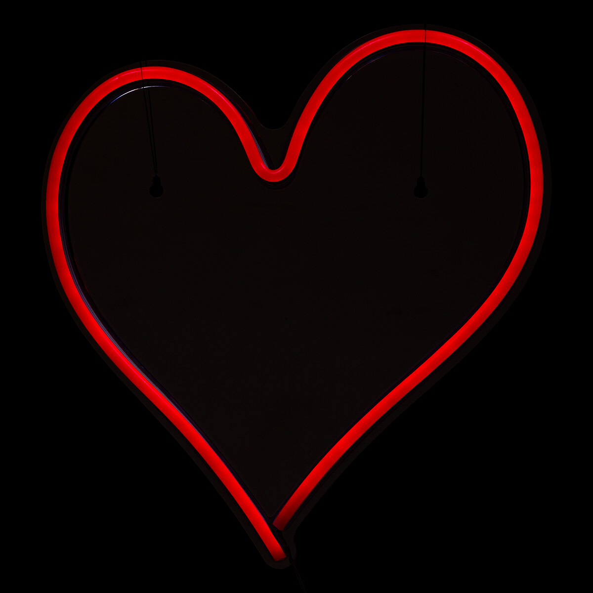 Decoración mural led neon corazón