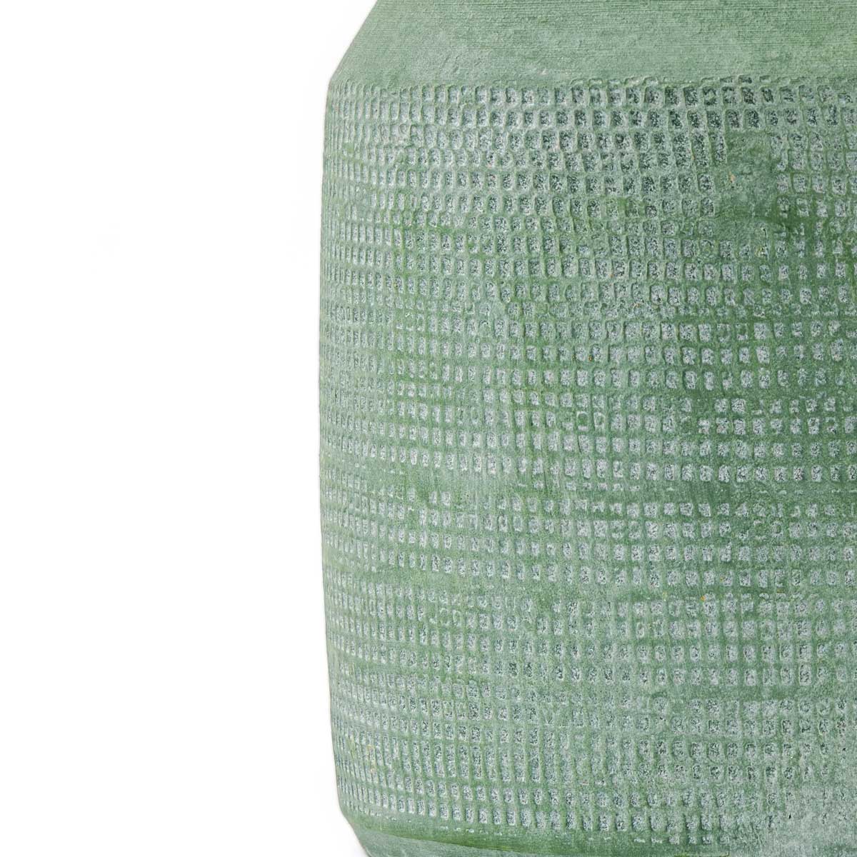 Jarrón De Cerámica Caravane Verde 20Cm