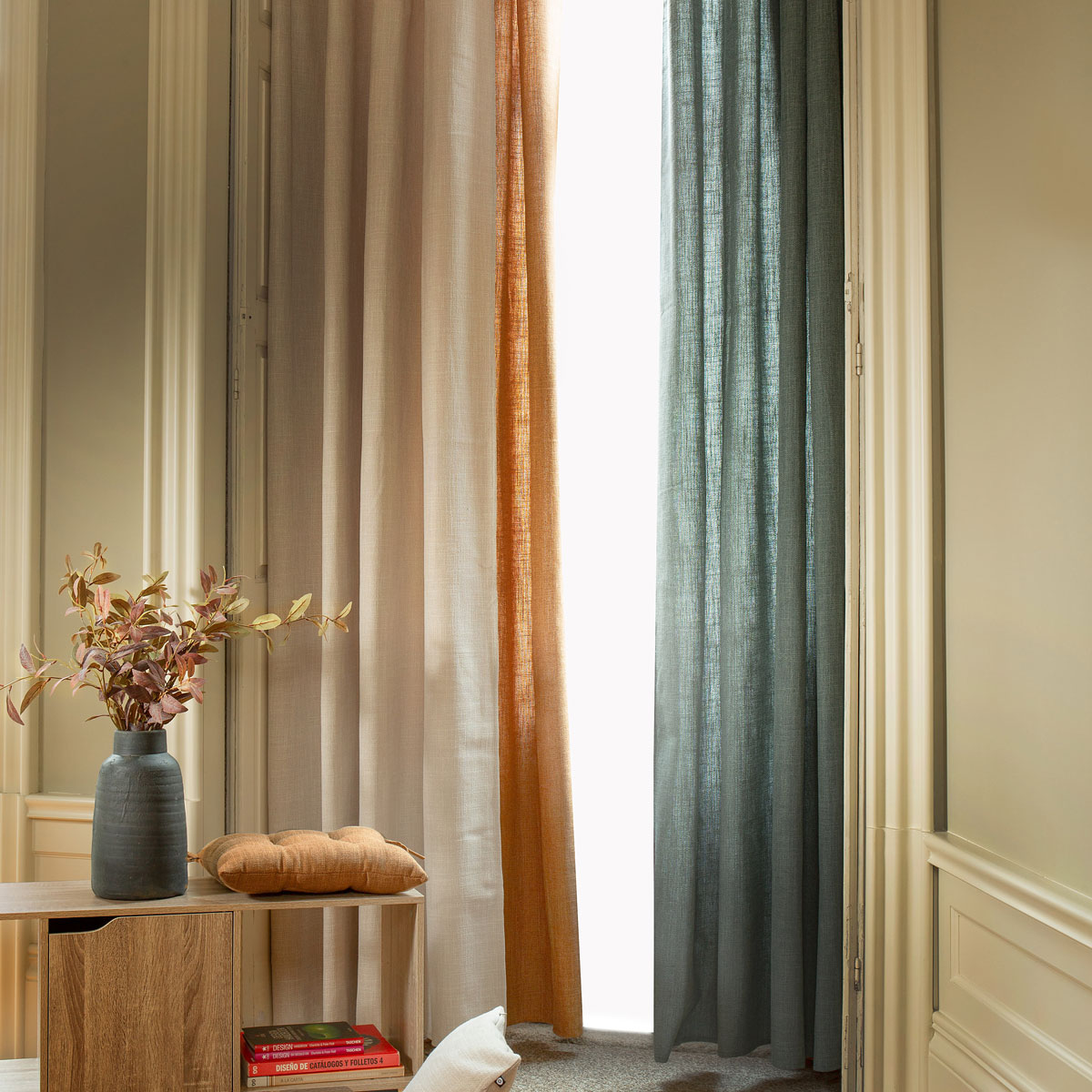 Cortina Clem Color Lino 140x260Cm