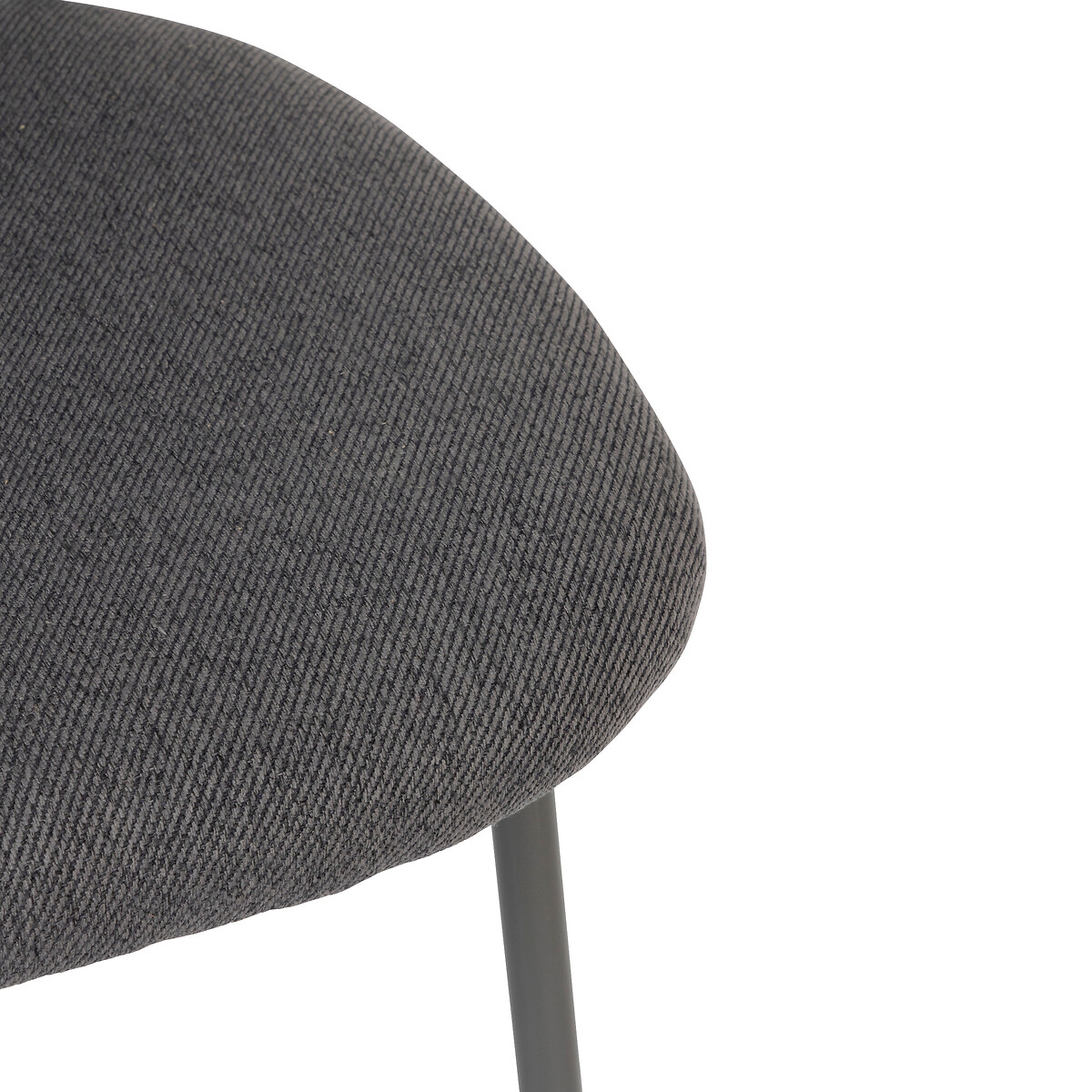 Silla KAMILI de tejido gris 