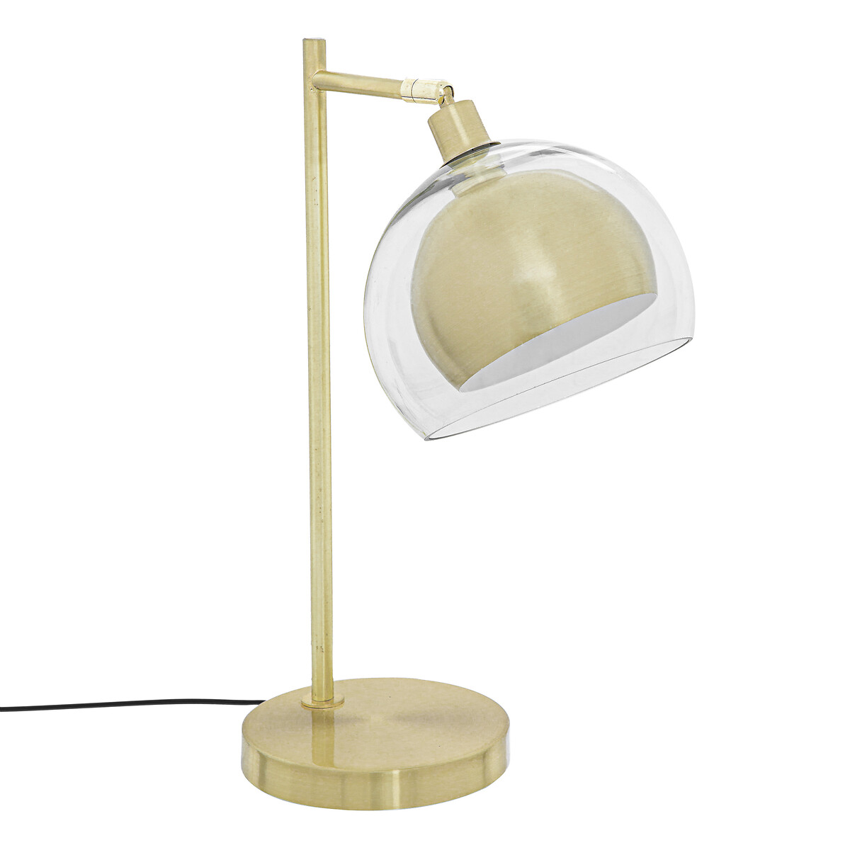 L&aacute;mpara De Mesa Metal/Vidrio 48Cm