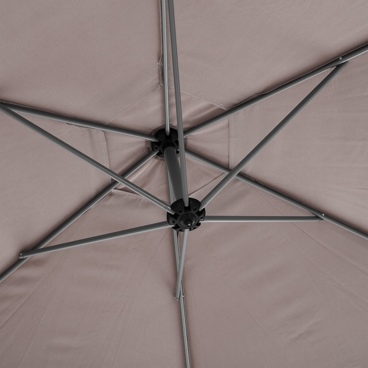 Parasol MANOA exc&eacute;ntrico gris pardo 3m
