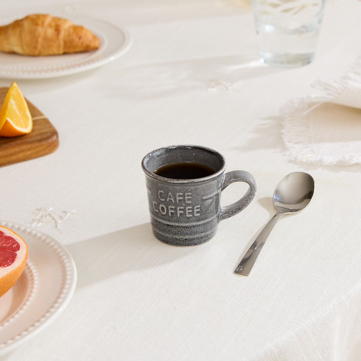Taza de caf&eacute; CAFE gris 8cl