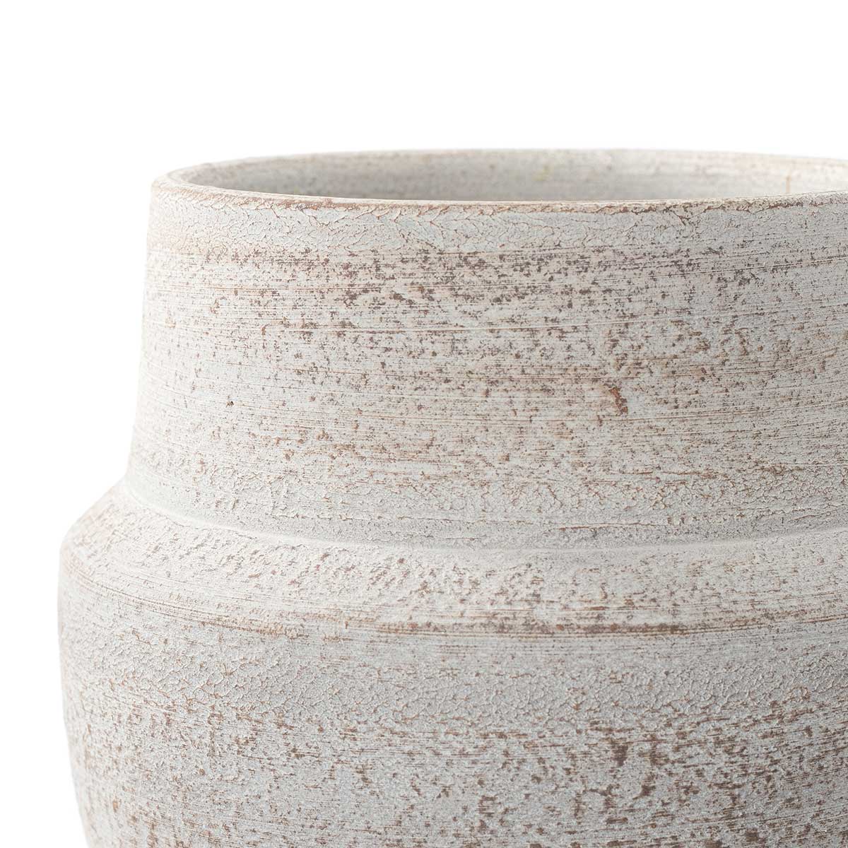 Jarrón SABRE gris de barro 14cm