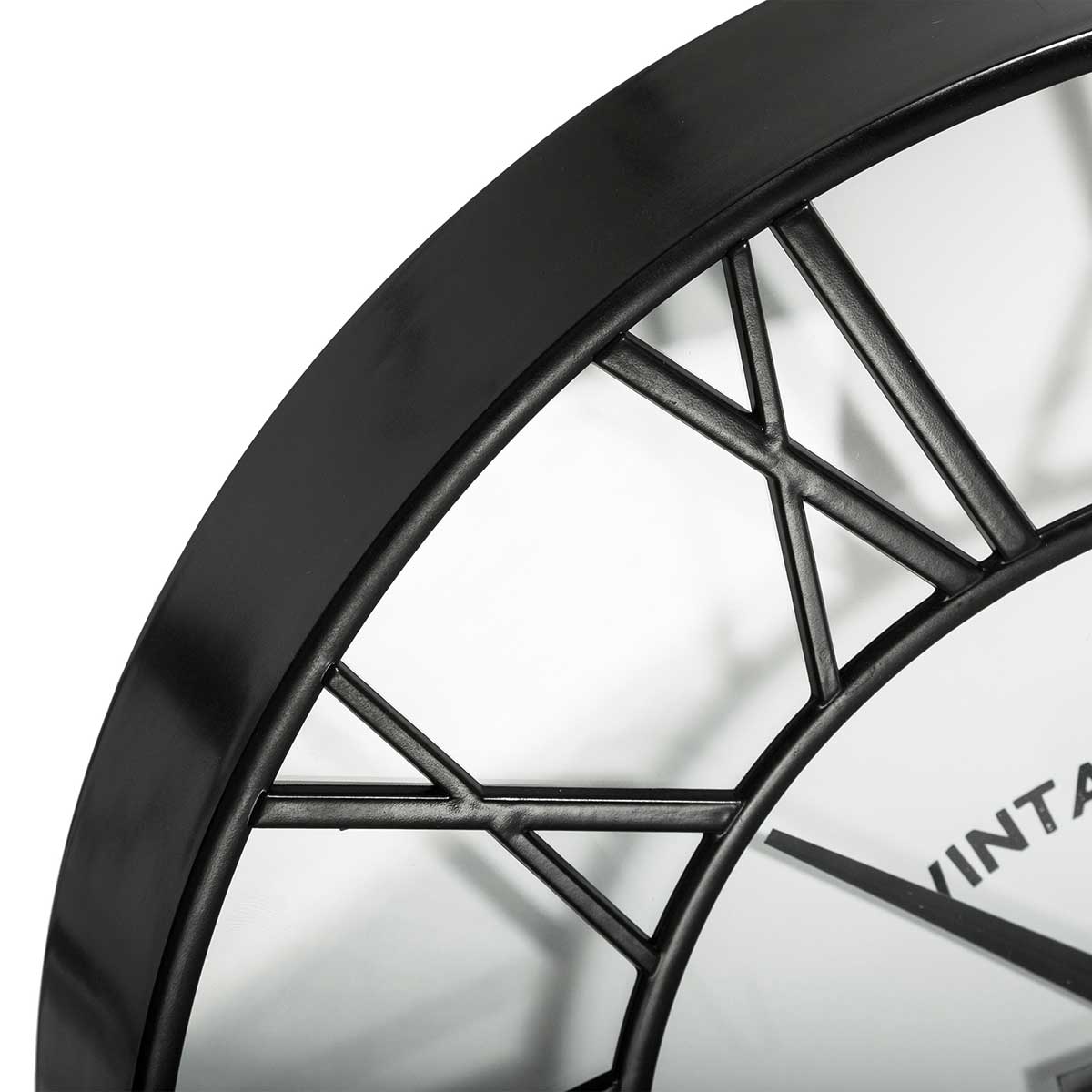 Reloj De Pared Vintage Negro 35Cm