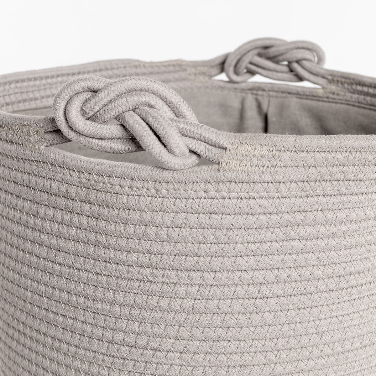 Cesta wc beige de algod&oacute;n 37x50cm