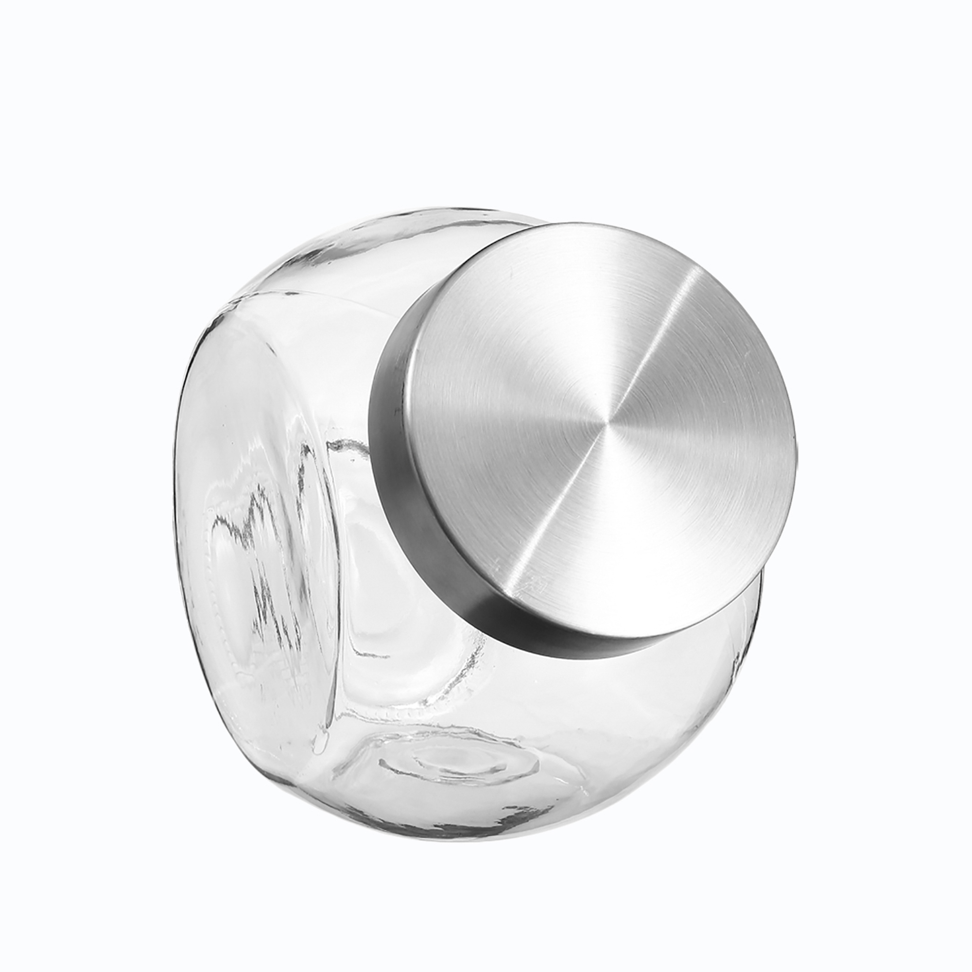 Frasco De Vidrio C/Tapa Inox 650Ml