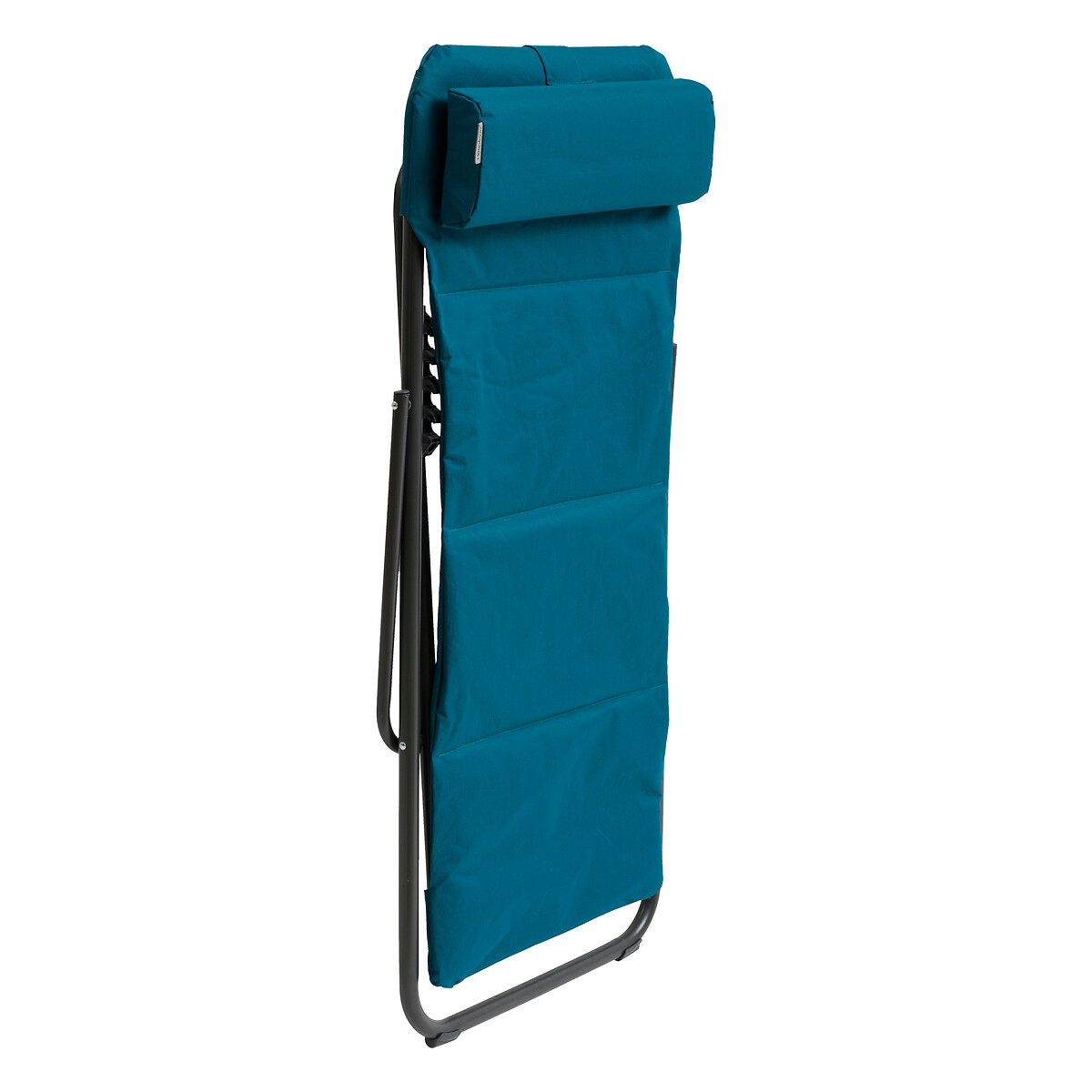 Sillón relax JUBBA azul canard y gris grafito