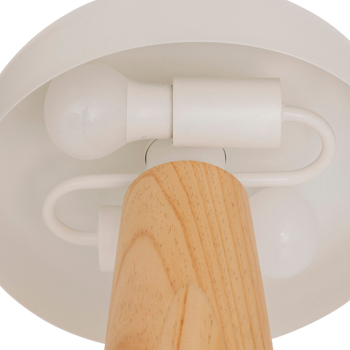 L&aacute;mpara de mesa POLA BLANCO de metal 36x27cm