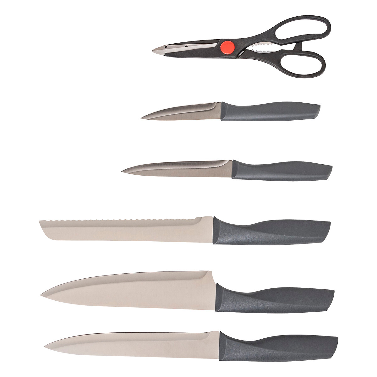 Set de cuchillos y tijeras con soporte N&Eacute;O