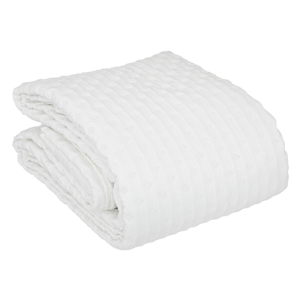 Colcha 240x260 y 2 Fundas De Almohada Kalia blanco
