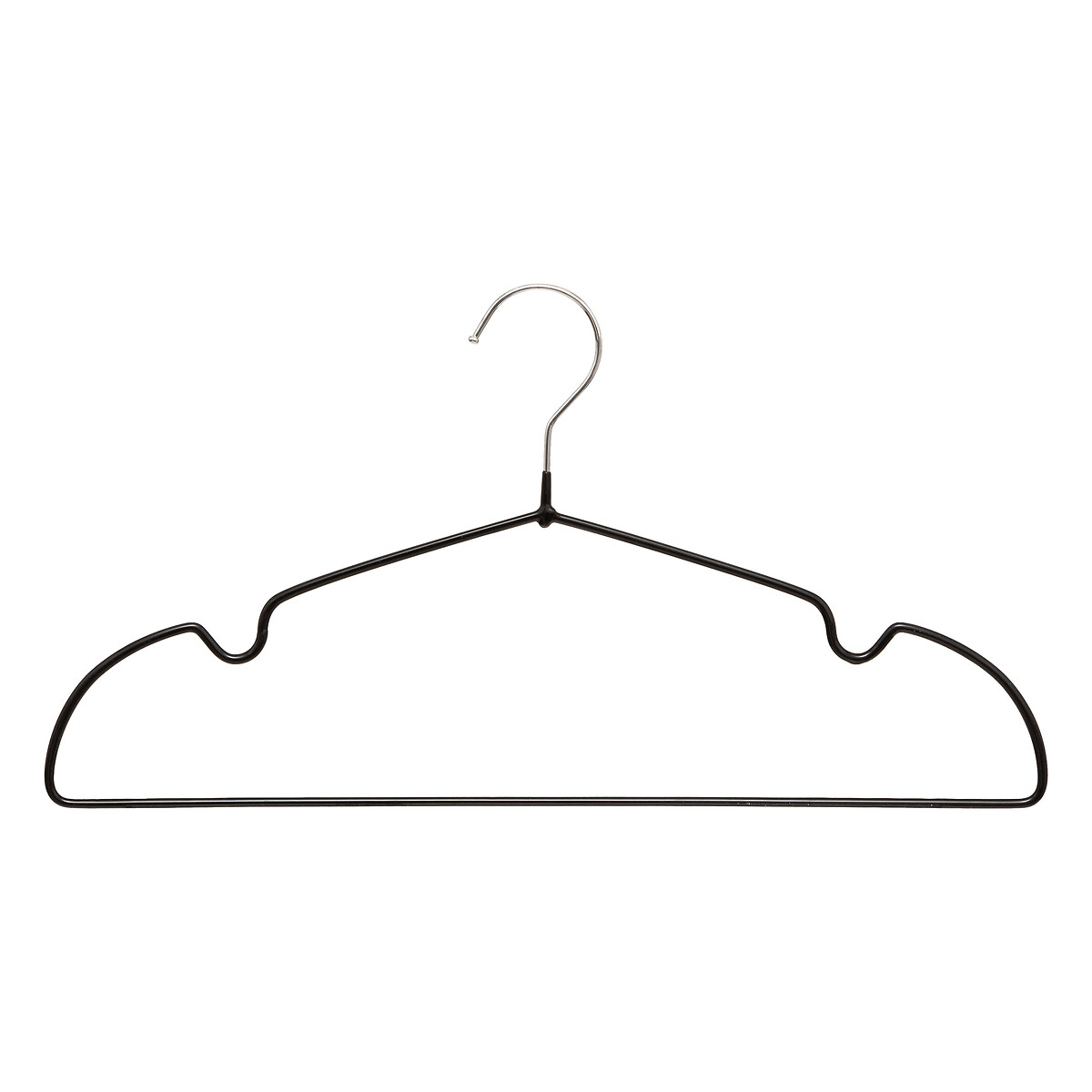 Set de 20 perchas negras 21cm