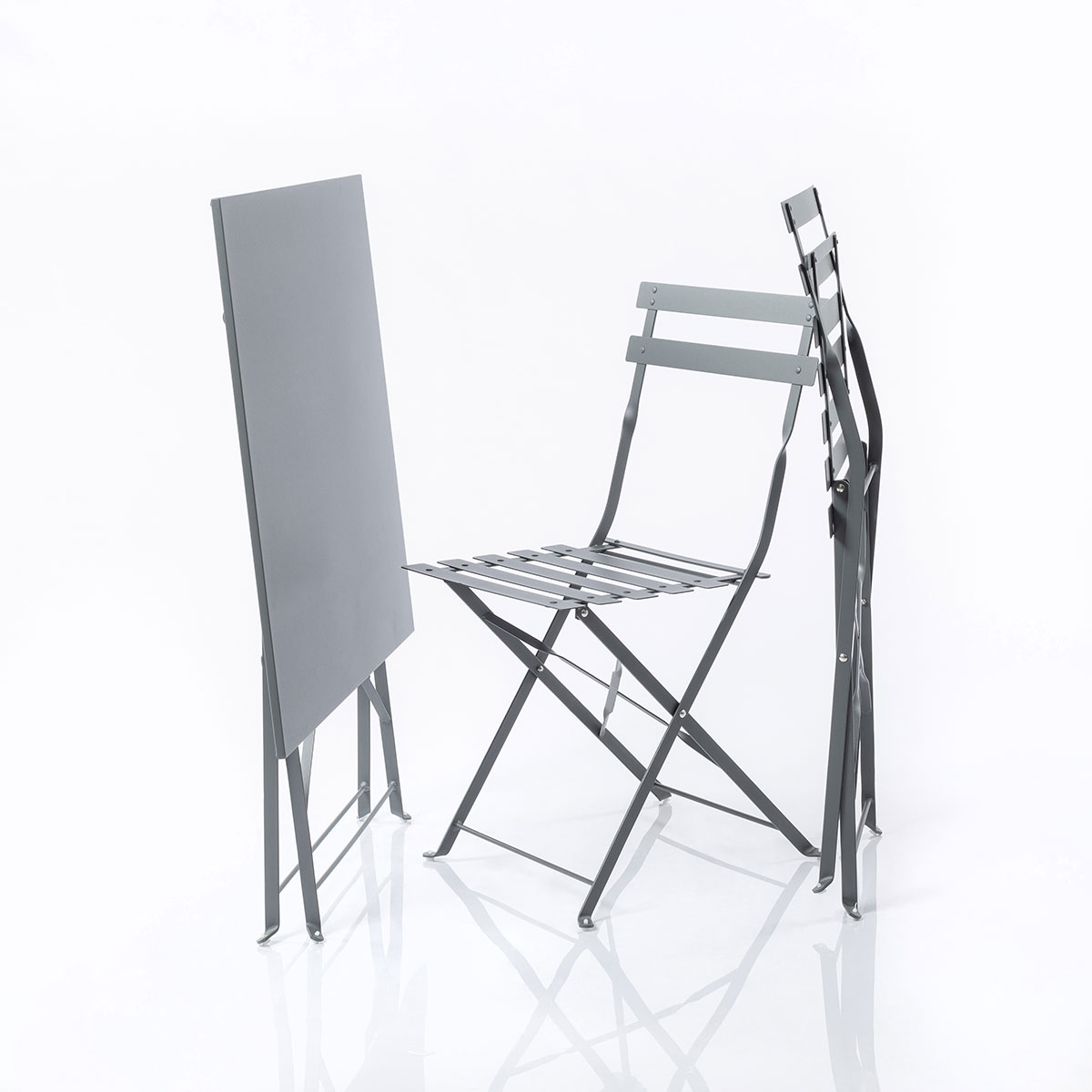 Conjunto De Jardim Camargue Cinza Antracite