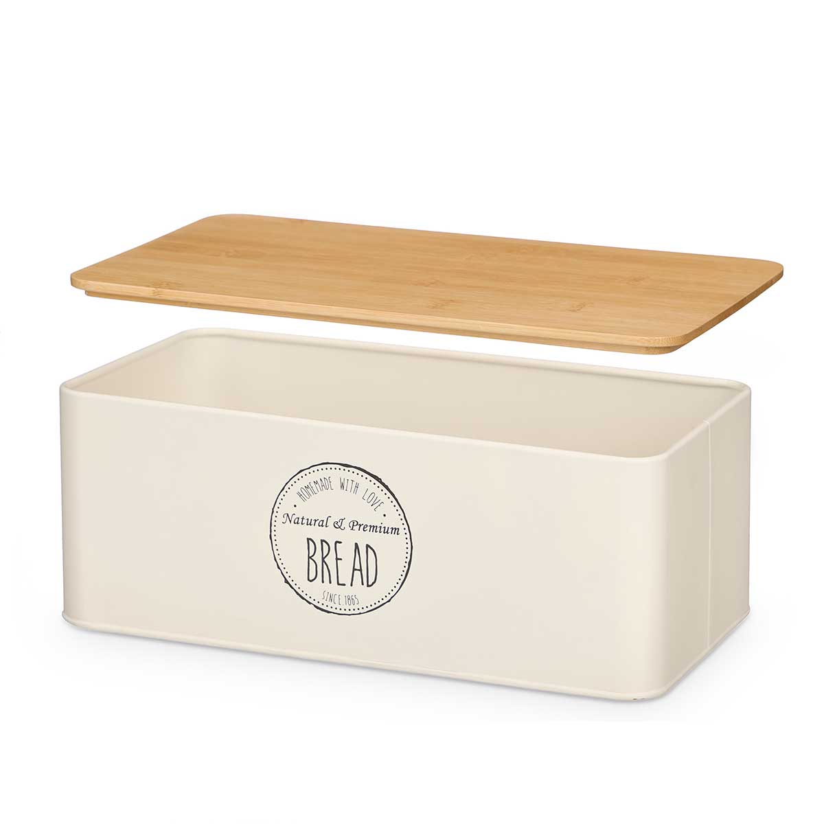 Panera de metal blanco 33x18x12cm