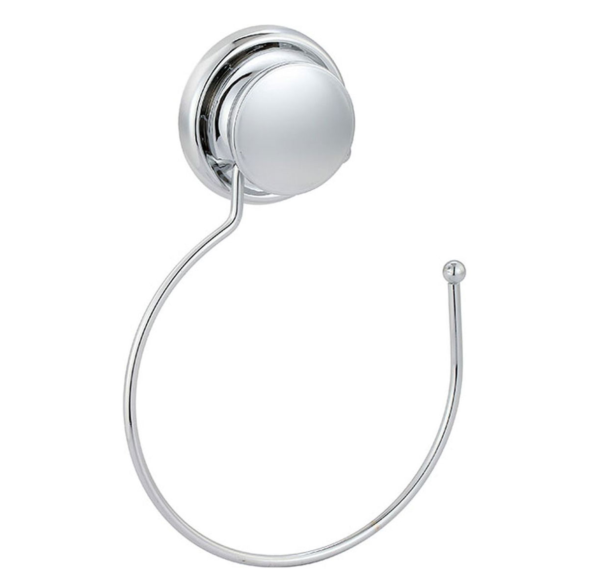 Toallero Redondo Metálico Con Ventosa