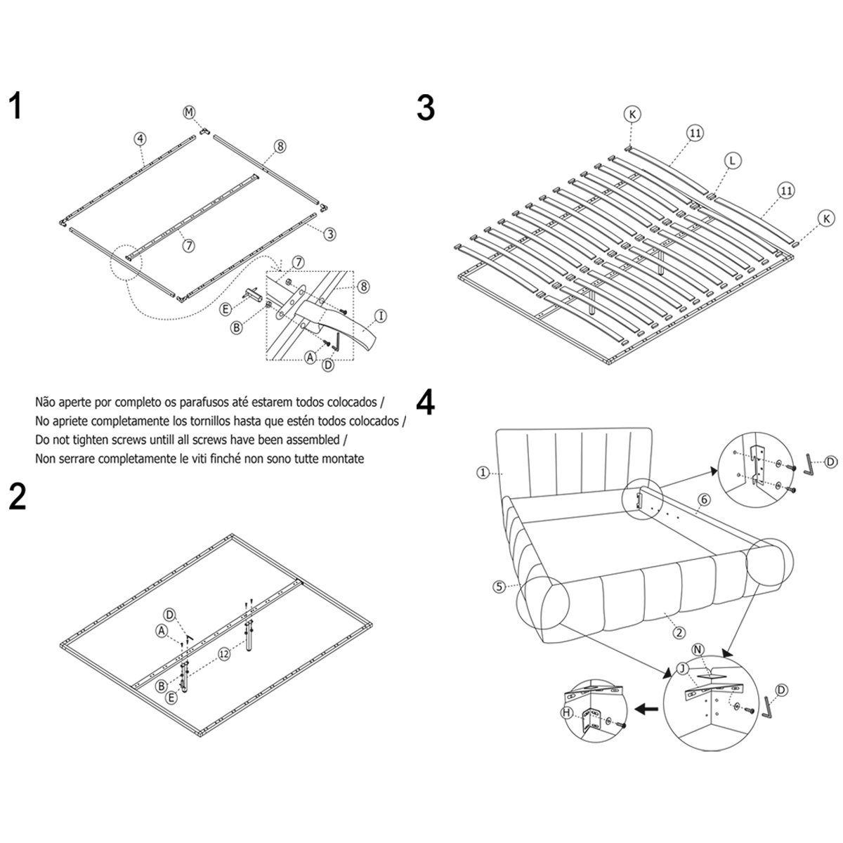 Cama ELI beige 160x200cm