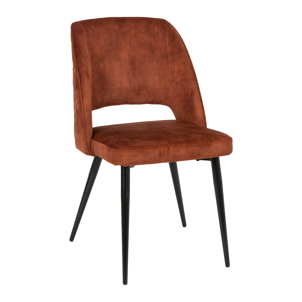 Silla KAI de terciopelo &aacute;mbar