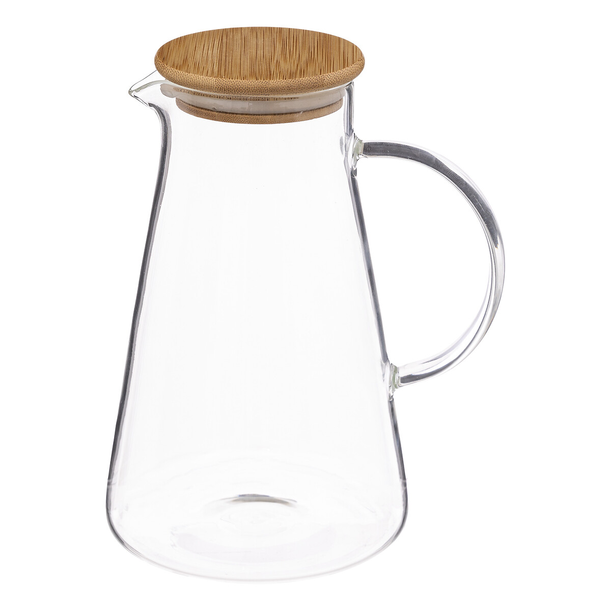Jarra Chila De Vidrio C/Tapa Bamb&uacute; 1.5L 