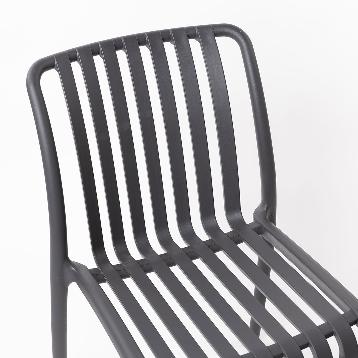 Silla Apilable Gris Antracite