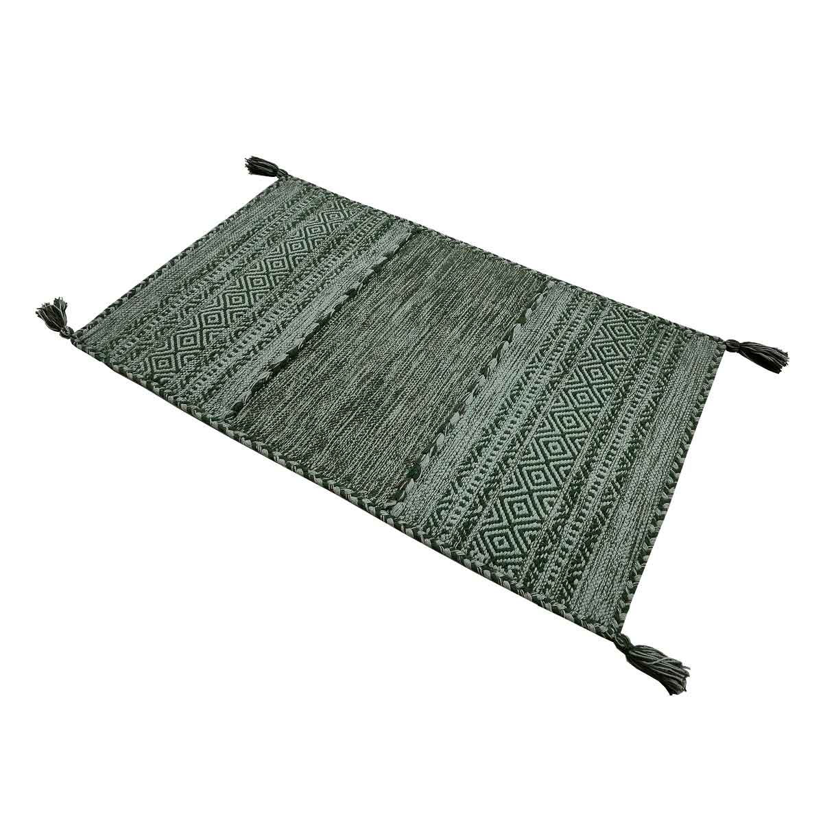 Alfombra Tribal Verde Claro 60x200Cm