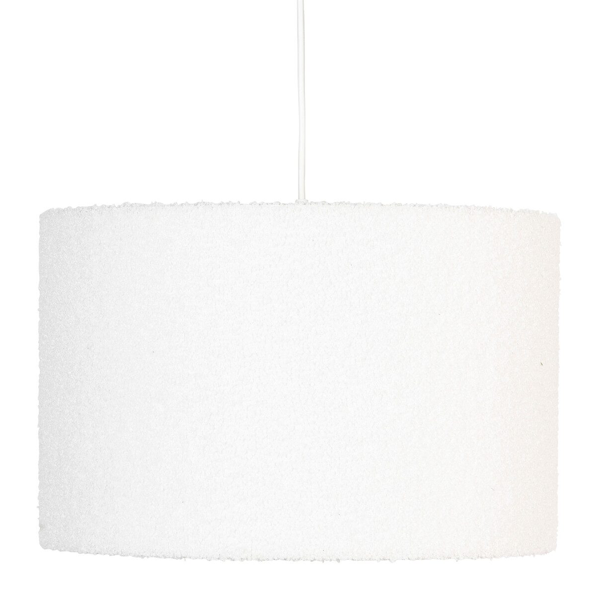 L&aacute;mpara De Techo Tina Con Pantalla De Piel Boucl&eacute;