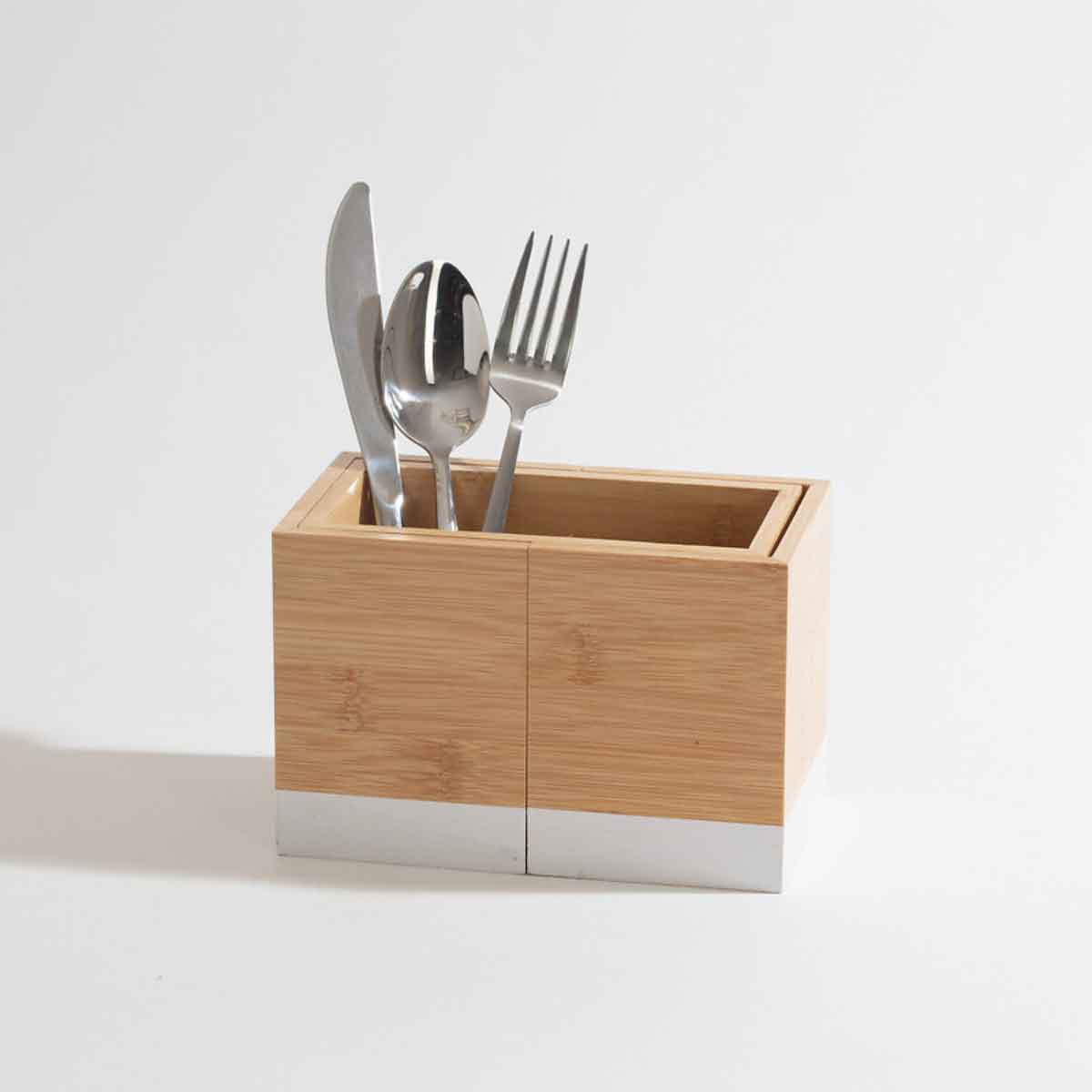 Cubertero extensible de bambú