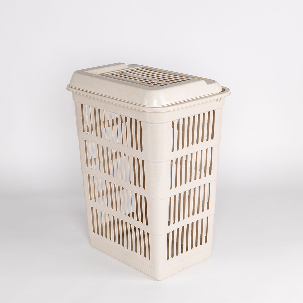 Cesto para colada con tapa crema 40L