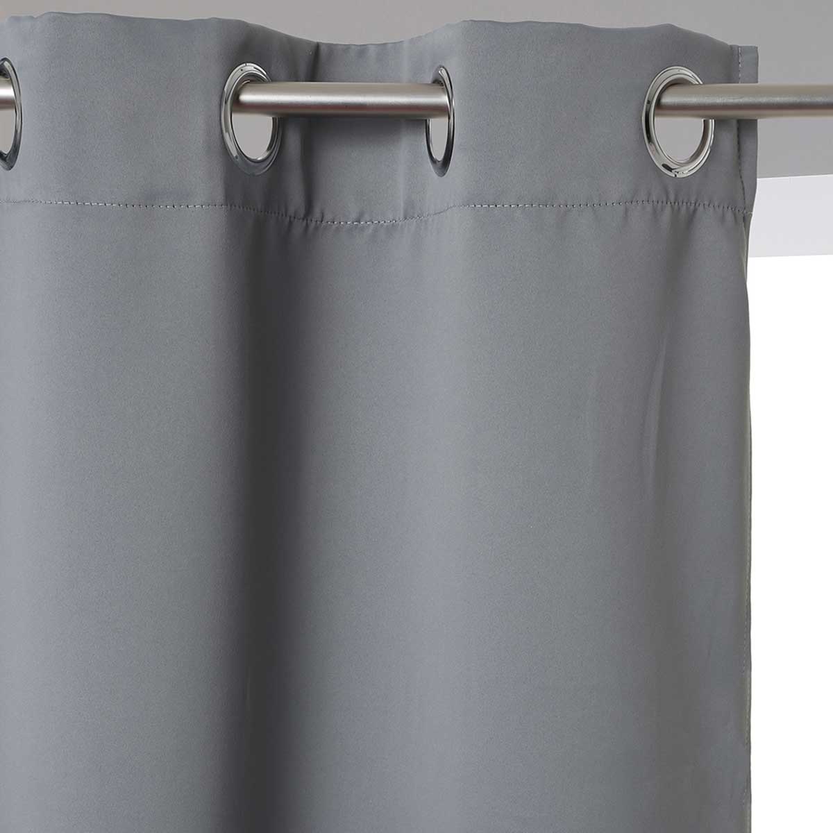 Cortina opaca gris claro 140x260Cm