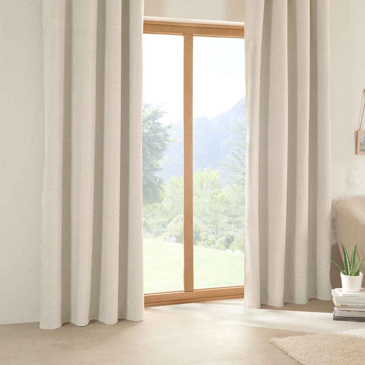 Cortina Bouclette Blanca 140x260Cm