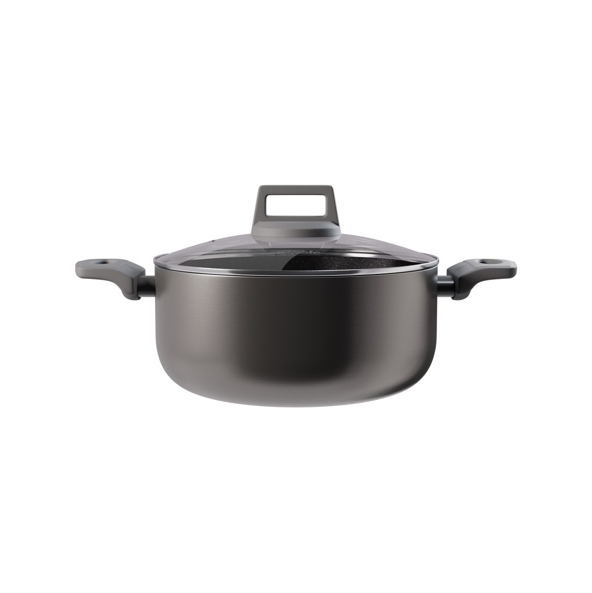 Cacerola Chicago C/Tapa De Vidrio 24Cm 