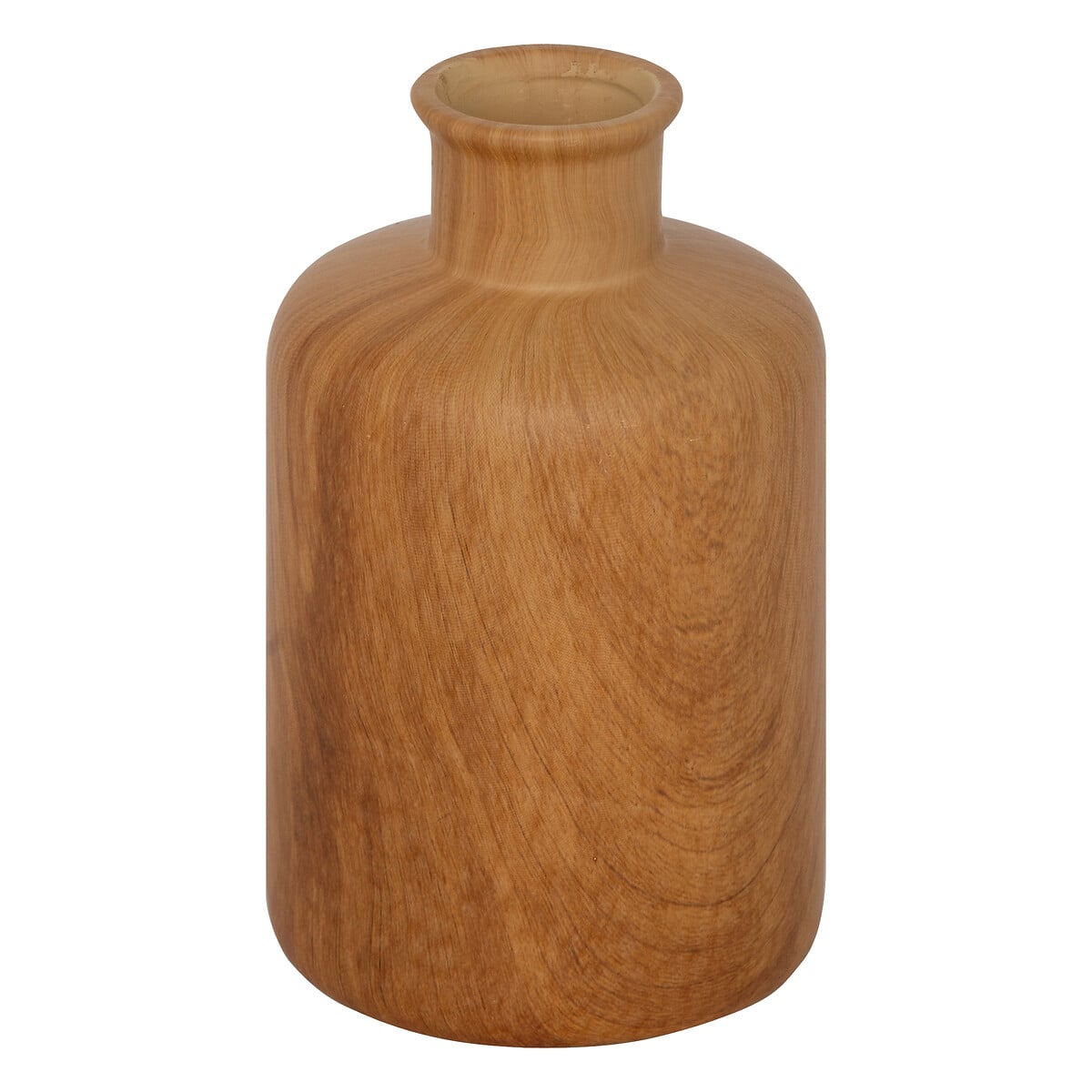 Jarr&oacute;n SOA de cer&aacute;mica efecto madera 17.5 cm