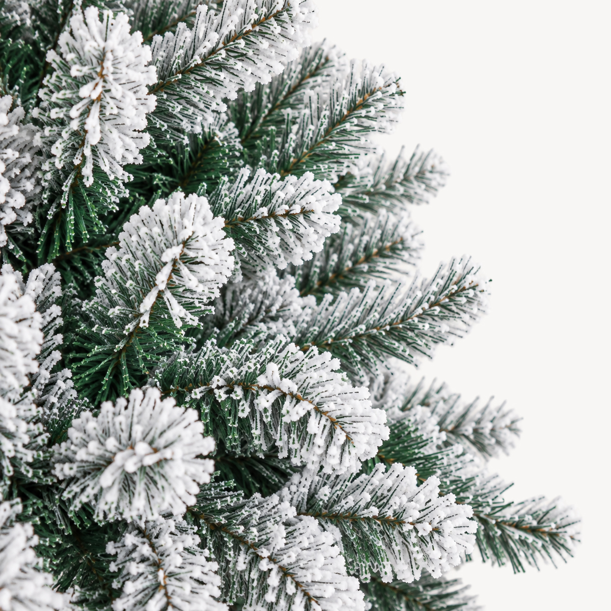 &Aacute;rbol de Navidad Floque Verde C/Efecto Nieve 150cm