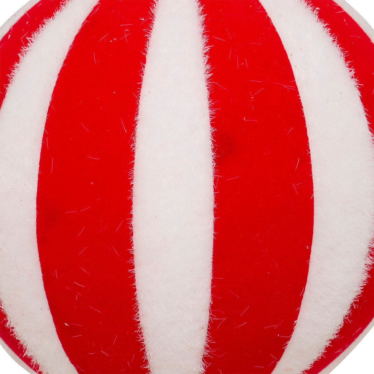 Bola De Navidad Con Rayas 10cm 