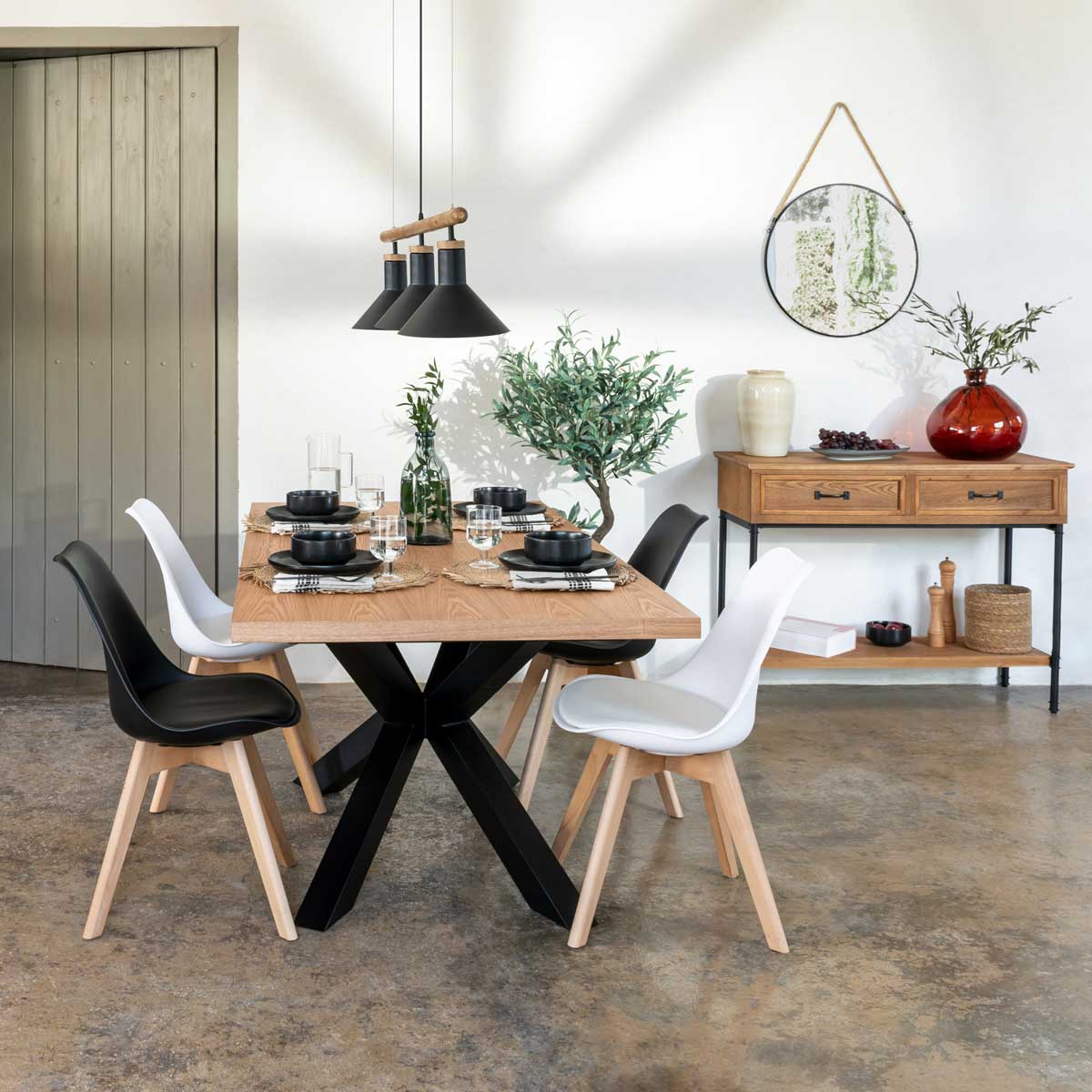 Jarrón ULY ámbar de vidrio reciclado 33cm