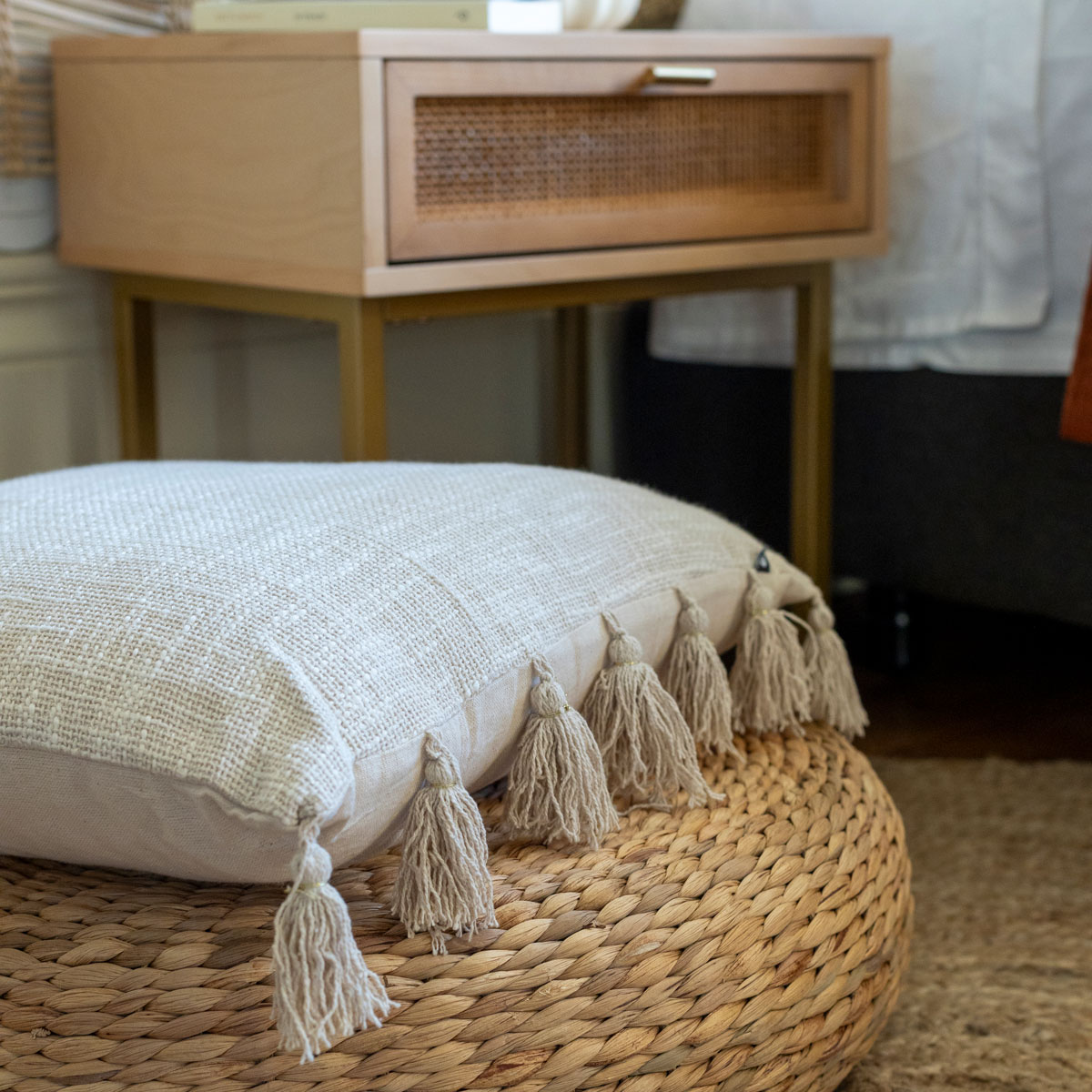 Mesa De Cabeceira Rayo Bege